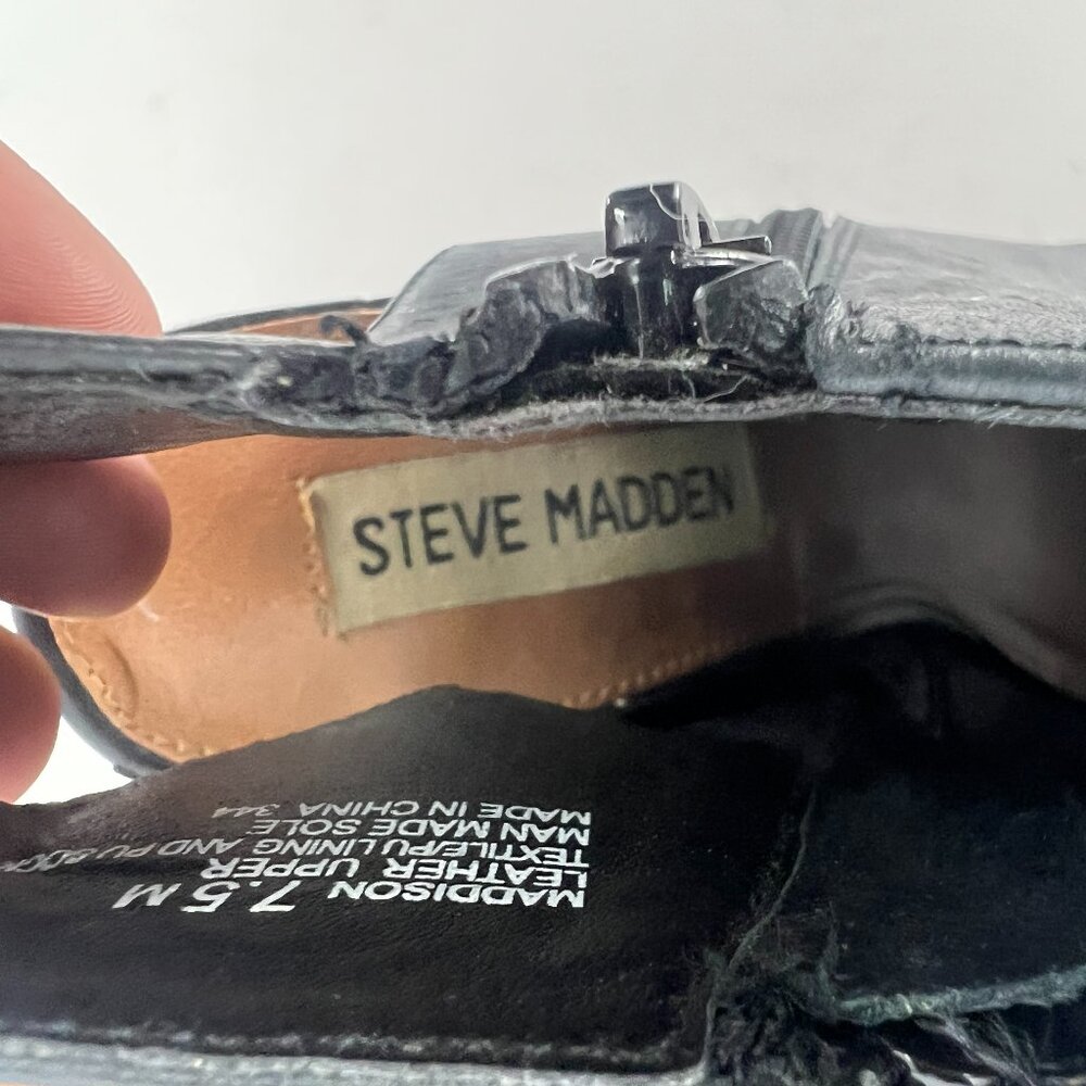 Steve Madden Maddison Open Toe Block Heel Bootie - Picture 9 of 14